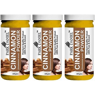                       PARK DANIEL Premium Cinnamon Powder-100% Pure & Natural Combo Pack 3 bottles of 100 gms(300 gms) (300 g)                                              