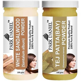 PARK DANIEL Premium White Sandalwood Powder & Tej Patta(Bay) Powder Combo Pack of 2 Jars of 100 gms(200 gms) (200 ml) PARK DANIEL Premium White Sandalwood Powder & Tej Patta(Bay) Powder Combo Pack of 2 Jars of 100 gms(200 gms) (200 ml)