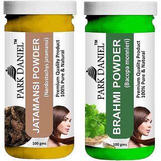                       PARK DANIEL Pure & Natural Jatamansi Powder & Brahmi Powder Combo Pack of 2 Bottles of 100 gm (200 gm ) (200 ml)                                              