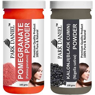 PARK DANIEL Pure & Natural Pomegranate Powder & Kalonji(Black Cumin) Powder Combo Pack of 2 Bottles of 100 gm (200 gm ) (200 ml) PARK DANIEL Pure & Natural Pomegranate Powder & Kalonji(Black Cumin) Powder Combo Pack of 2 Bottles of 100 gm (200 gm ) (200 ml)