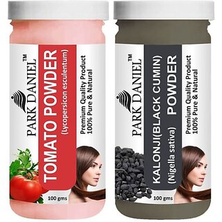                       PARK DANIEL Premium Tomato Powder & Kalonji(Black Cumin) Powder Combo Pack of 2 Jars of 100 gms(200 gms) (200 g)                                              
