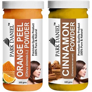 PARK DANIEL Pure & Natural Orange Powder & Cinnamon Powder Combo Pack of 2 Bottles of 100 gm (200 gm ) (200 ml) PARK DANIEL Pure & Natural Orange Powder & Cinnamon Powder Combo Pack of 2 Bottles of 100 gm (200 gm ) (200 ml)