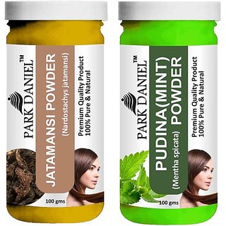PARK DANIEL Pure & Natural Jatamansi Powder & Pudina(Mint)Powder Combo Pack of 2 Bottles of 100 gm (200 gm ) (200 ml) PARK DANIEL Pure & Natural Jatamansi Powder & Pudina(Mint)Powder Combo Pack of 2 Bottles of 100 gm (200 gm ) (200 ml)