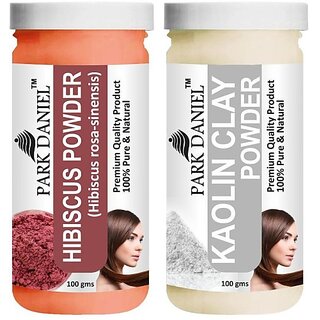                       PARK DANIEL Pure & Natural Hibiscus Powder & Kaolin Clay Powder Combo Pack (200 ml)                                              