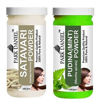 PARK DANIEL Pure & Natural Satavari Powder & Pudina(Mint)Powder Combo Pack of 2 Bottles of 100 gm (200 gm ) (200 ml) PARK DANIEL Pure & Natural Satavari Powder & Pudina(Mint)Powder Combo Pack of 2 Bottles of 100 gm (200 gm ) (200 ml)