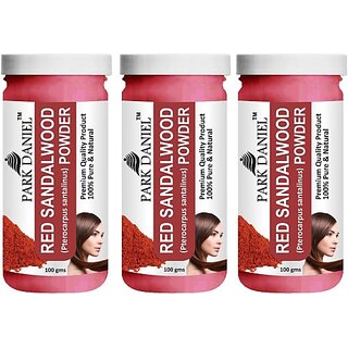                       PARK DANIEL Premium Red Sandalwood Powder - For Face pack, Face Masks Combo Pack 3 bottles of 100 gms(300 gms) (300 g)                                              
