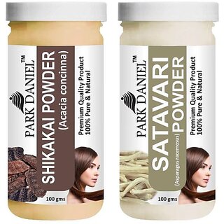 PARK DANIEL Pure & Natural Shikakai Powder & Satavari Powder Combo Pack of 2 Bottles of 100 gm (200 gm ) (200 ml) PARK DANIEL Pure & Natural Shikakai Powder & Satavari Powder Combo Pack of 2 Bottles of 100 gm (200 gm ) (200 ml)