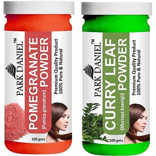 PARK DANIEL Pure & Natural Pomegranate Powder & Curry Leaf Powder Combo Pack of 2 Bottles of 100 gm (200 gm ) (200 ml) PARK DANIEL Pure & Natural Pomegranate Powder & Curry Leaf Powder Combo Pack of 2 Bottles of 100 gm (200 gm ) (200 ml)