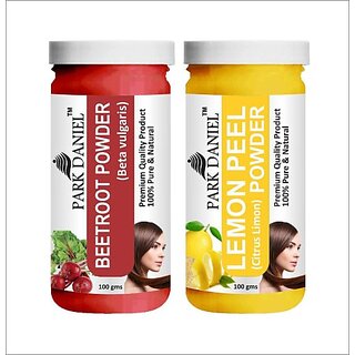 PARK DANIEL Premium Beetroot Powder & LemonPeel Powder Combo Pack of 2 Jars of 100 gms(200 gms) (200 g) PARK DANIEL Premium Beetroot Powder & LemonPeel Powder Combo Pack of 2 Jars of 100 gms(200 gms) (200 g)