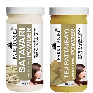 PARK DANIEL Pure & Natural Satavari Powder & Tej Patta(Bay) Powder Combo Pack of 2 Bottles of 100 gm (200 gm ) (200 ml) PARK DANIEL Pure & Natural Satavari Powder & Tej Patta(Bay) Powder Combo Pack of 2 Bottles of 100 gm (200 gm ) (200 ml)