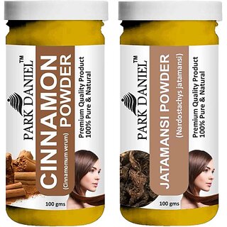 PARK DANIEL Pure & Natural Cinnamon Powder & Jatamansi Powder Combo Pack of 2 Bottles of 100 gm (200 gm ) (200 ml) PARK DANIEL Pure & Natural Cinnamon Powder & Jatamansi Powder Combo Pack of 2 Bottles of 100 gm (200 gm ) (200 ml)