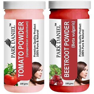 PARK DANIEL Premium Tomato Powder & Beetroot Powder Combo Pack of 2 Jars of 100 gms(200 gms) (200 g) PARK DANIEL Premium Tomato Powder & Beetroot Powder Combo Pack of 2 Jars of 100 gms(200 gms) (200 g)