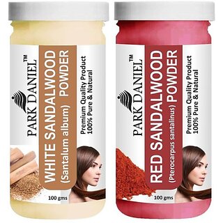 PARK DANIEL Premium White Sandalwood Powder & Red Sandalwood Powder Combo Pack of 2 Jars of 100 gms(200 gms) (200 ml) PARK DANIEL Premium White Sandalwood Powder & Red Sandalwood Powder Combo Pack of 2 Jars of 100 gms(200 gms) (200 ml)