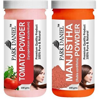 PARK DANIEL Premium Tomato Powder & Manjistha Leaf Powder Combo Pack of 2 Jars of 100 gms(200 gms) (200 g) PARK DANIEL Premium Tomato Powder & Manjistha Leaf Powder Combo Pack of 2 Jars of 100 gms(200 gms) (200 g)