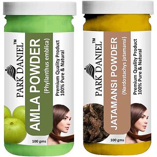 PARK DANIEL Pure & Natural Amla Powder & Jatamansi Powder Combo Pack of 2 Bottles of 100 gm (200 gm ) (200 g) PARK DANIEL Pure & Natural Amla Powder & Jatamansi Powder Combo Pack of 2 Bottles of 100 gm (200 gm ) (200 g)