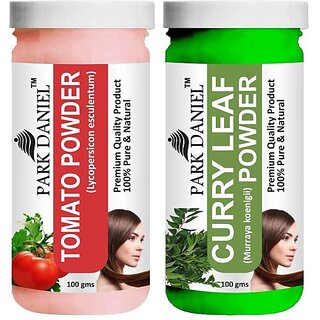 PARK DANIEL Premium Tomato Powder & Curry Leaf Powder Combo Pack of 2 Jars of 100 gms(200 gms) (200 ml) PARK DANIEL Premium Tomato Powder & Curry Leaf Powder Combo Pack of 2 Jars of 100 gms(200 gms) (200 ml)