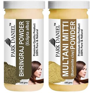 PARK DANIEL Pure & Natural Bhringraj Powder & Multani Mitti Powder Combo Pack (200 ml) PARK DANIEL Pure & Natural Bhringraj Powder & Multani Mitti Powder Combo Pack (200 ml)