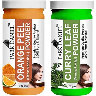 PARK DANIEL Pure & Natural Orange Powder & Curry Leaf Powder Combo Pack of 2 Bottles of 100 gm (200 gm ) (200 ml) PARK DANIEL Pure & Natural Orange Powder & Curry Leaf Powder Combo Pack of 2 Bottles of 100 gm (200 gm ) (200 ml)