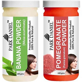 PARK DANIEL Pure & Natural Banana Powder & Pomegranate Powder Combo Pack of 2 Bottles of 100 gm (200 gm ) (200 ml) PARK DANIEL Pure & Natural Banana Powder & Pomegranate Powder Combo Pack of 2 Bottles of 100 gm (200 gm ) (200 ml)