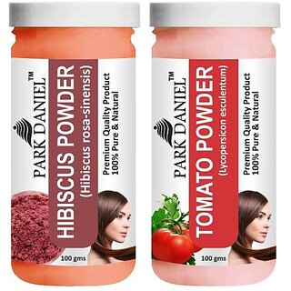 PARK DANIEL Pure & Natural Hibiscus Powder & Tomato Powder Combo Pack (200 ml) PARK DANIEL Pure & Natural Hibiscus Powder & Tomato Powder Combo Pack (200 ml)