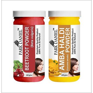 PARK DANIEL Premium Beetroot Powder & Amba Haldi Powder Combo Pack of 2 Jars of 100 gms(200 gms) (200 g) PARK DANIEL Premium Beetroot Powder & Amba Haldi Powder Combo Pack of 2 Jars of 100 gms(200 gms) (200 g)