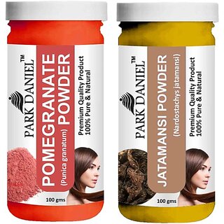 PARK DANIEL Pure & Natural Pomegranate Powder & Jatamansi Powder Combo Pack of 2 Bottles of 100 gm (200 gm ) (200 ml) PARK DANIEL Pure & Natural Pomegranate Powder & Jatamansi Powder Combo Pack of 2 Bottles of 100 gm (200 gm ) (200 ml)