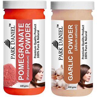 PARK DANIEL Pure & Natural Pomegranate Powder & Garlic Powder Combo Pack of 2 Bottles of 100 gm (200 gm ) (200 ml) PARK DANIEL Pure & Natural Pomegranate Powder & Garlic Powder Combo Pack of 2 Bottles of 100 gm (200 gm ) (200 ml)
