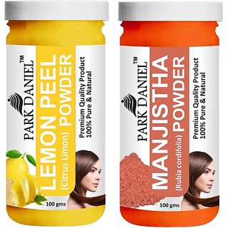 PARK DANIEL Pure & Natural Lemon Powder & Manjistha Leaf Powder Combo Pack of 2 Bottles of 100 gm (200 gm ) (200 ml) PARK DANIEL Pure & Natural Lemon Powder & Manjistha Leaf Powder Combo Pack of 2 Bottles of 100 gm (200 gm ) (200 ml)