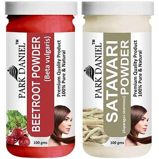 PARK DANIEL Premium Beetroot Powder & Satavari Powder Combo Pack of 2 Jars of 100 gms(200 gms) (200 g) PARK DANIEL Premium Beetroot Powder & Satavari Powder Combo Pack of 2 Jars of 100 gms(200 gms) (200 g)