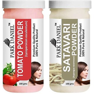                       PARK DANIEL Premium Tomato Powder & Satavari Powder Combo Pack of 2 Jars of 100 gms(200 gms) (200 ml)                                              