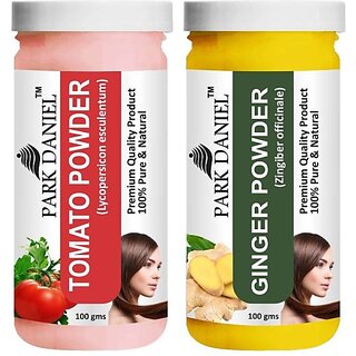                       PARK DANIEL Premium Tomato Powder & Ginger Powder Combo Pack of 2 Jars of 100 gms(200 gms) (200 ml)                                              