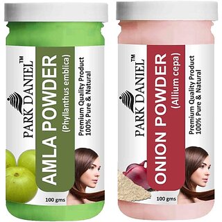 PARK DANIEL Pure & Natural Amla Powder & Onion Powder Combo Pack of 2 Bottles of 100 gm (200 gm ) (200 g) PARK DANIEL Pure & Natural Amla Powder & Onion Powder Combo Pack of 2 Bottles of 100 gm (200 gm ) (200 g)