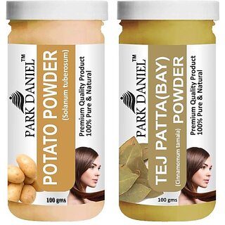 PARK DANIEL Premium Potato Powder & Tej Patta(Bay) Powder Combo Pack of 2 Jars of 100 gms(200 gms) (200 g) PARK DANIEL Premium Potato Powder & Tej Patta(Bay) Powder Combo Pack of 2 Jars of 100 gms(200 gms) (200 g)