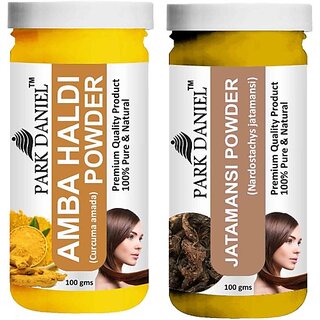 PARK DANIEL Pure & Natural Amba Haldi Powder & Jatamansi Powder Combo Pack of 2 Bottles of 100 gm (200 gm ) (200 g) PARK DANIEL Pure & Natural Amba Haldi Powder & Jatamansi Powder Combo Pack of 2 Bottles of 100 gm (200 gm ) (200 g)