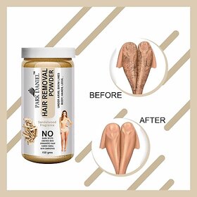 PARK DANIEL Premium Sandalwood Fragrance Hair Removal Powder- For Easy Hair Removal Of Underarms, Hand, Legs & Bikini Line(Three in one Use)(150gm) Wax (150 g)