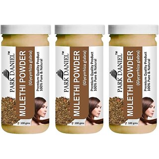                       PARK DANIEL Premium Mulethi Powder - For Skin and Hair Combo Pack 3 bottles of 100 gms(300 gms) (300 g)                                              