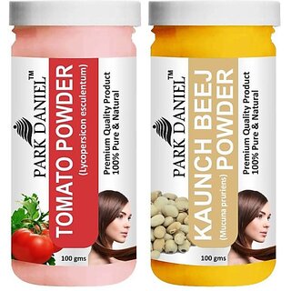 PARK DANIEL Premium Tomato Powder & Kaunch Beej Powder Combo Pack of 2 Jars of 100 gms(200 gms) (200 ml) PARK DANIEL Premium Tomato Powder & Kaunch Beej Powder Combo Pack of 2 Jars of 100 gms(200 gms) (200 ml)