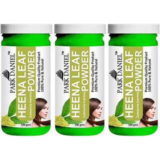                       PARK DANIEL Premium Heena Powder- For Hair Color Combo Pack 3 bottles of 100 gms(300 gms) (300 g)                                              