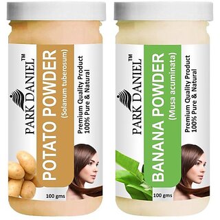                       PARK DANIEL Premium Potato Powder & Banana Powder Combo Pack of 2 Jars of 100 gms(200 gms) (200 g)                                              