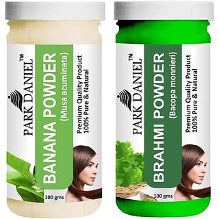 PARK DANIEL Pure & Natural Banana Powder & Brahmi Powder Combo Pack of 2 Bottles of 100 gm (200 gm ) (200 ml) PARK DANIEL Pure & Natural Banana Powder & Brahmi Powder Combo Pack of 2 Bottles of 100 gm (200 gm ) (200 ml)