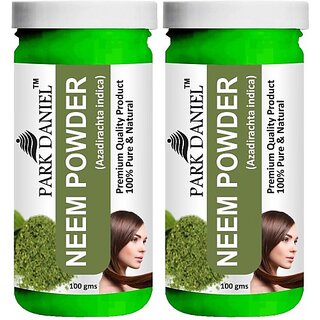                      PARK DANIEL Premium Neem Powder - For Skin and Hair Combo Pack 2 bottles of 100 gms(200 gms) (200 g)                                              