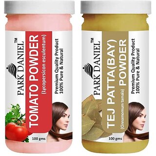                       PARK DANIEL Premium Tomato Powder & Tej Patta(Bay) Powder Combo Pack of 2 Jars of 100 gms(200 gms) (200 g)                                              