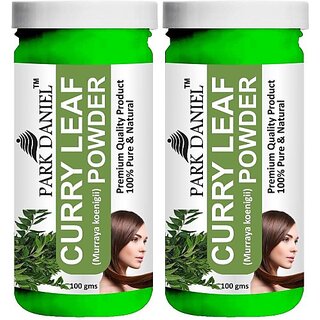                       PARK DANIEL Premium Curry Leafs Powder- For Hair Care Combo Pack 2 bottles of 100 gms(200 gms) (200 g)                                              