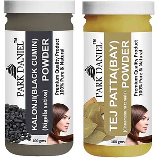 PARK DANIEL Pure & Natural Kalonji Powder & Tej Patta(Bay) Powder Combo Pack of 2 Bottles of 100 gm (200 gm ) (200 ml) PARK DANIEL Pure & Natural Kalonji Powder & Tej Patta(Bay) Powder Combo Pack of 2 Bottles of 100 gm (200 gm ) (200 ml)