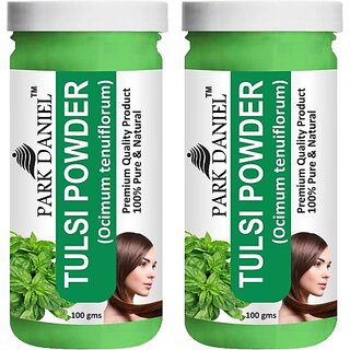                       PARK DANIEL Premium Tulsi Powder - Great For Hair, Skin, Face Combo Pack 2 bottles of 100 gms(200 gms) (200 g)                                              