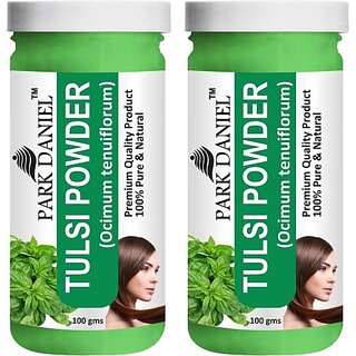 PARK DANIEL Premium Tulsi Powder - Great For Hair, Skin, Face Combo Pack 2 bottles of 100 gms(200 gms) (200 g) PARK DANIEL Premium Tulsi Powder - Great For Hair, Skin, Face Combo Pack 2 bottles of 100 gms(200 gms) (200 g)