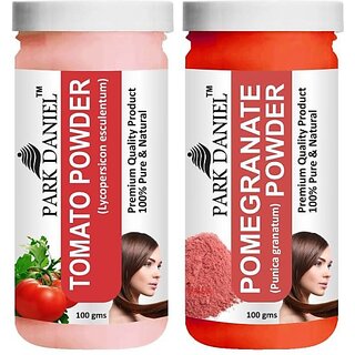 PARK DANIEL Premium Tomato Powder & Pomegranate Powder Combo Pack of 2 Jars of 100 gms(200 gms) (200 ml) PARK DANIEL Premium Tomato Powder & Pomegranate Powder Combo Pack of 2 Jars of 100 gms(200 gms) (200 ml)