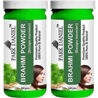                       PARK DANIEL Premium Brahmi Powder - For Hair Growth and Thicken Combo Pack 2 bottles of 100 gms(200 gms) (200 g)                                              