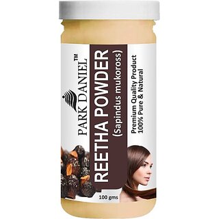                       PARK DANIEL Premium Reetha Powder - For Silky & Smooth Hairs (100 gms) (100 g)                                              
