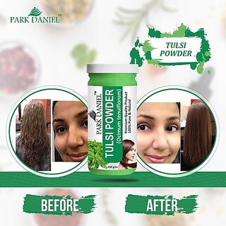                       PARK DANIEL Premium Tulsi Powder - Great For Hair, Skin, Face (100 gms) (100 g)                                              